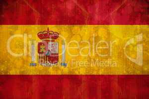 Spain flag in grunge effect