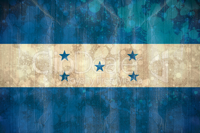 Honduras flag in grunge effect