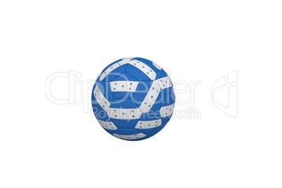 Football in honduran colours