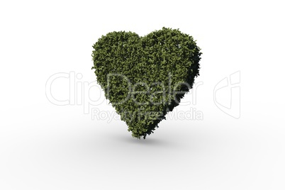 Heart made of leaves