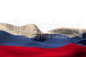 Digitally generated russia flag rippling