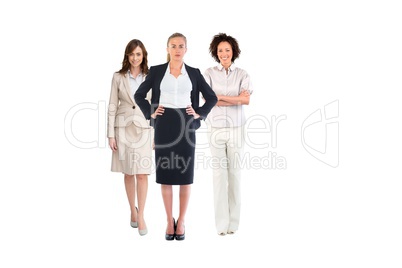 Team of businesswomen looking at camera