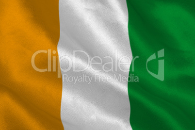 Digitally generated Ivory coast national flag