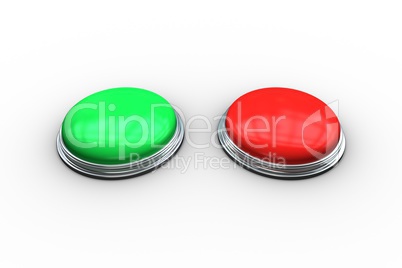 Red and green push buttons