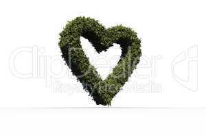 Heart made of leaves