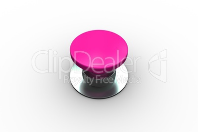 Digitally generated shiny pink push button