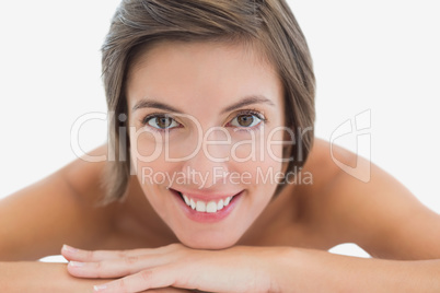 Close up portrait of a beautiful young woman