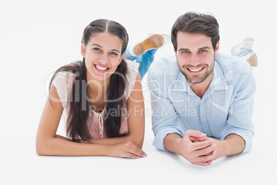 Attractive young couple smiling at camera