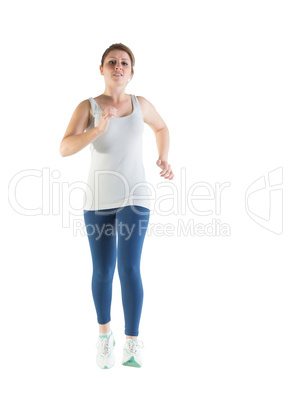 Full length of a young woman running Full length of a young woman running