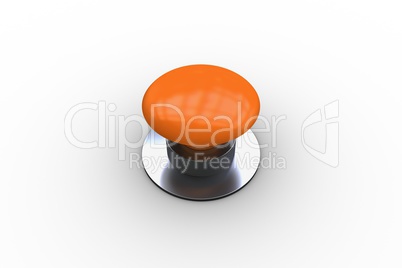 Digitally generated shiny orange push button