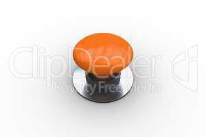 Digitally generated shiny orange push button