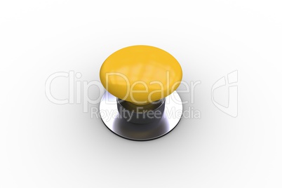 Digitally generated shiny yellow push button