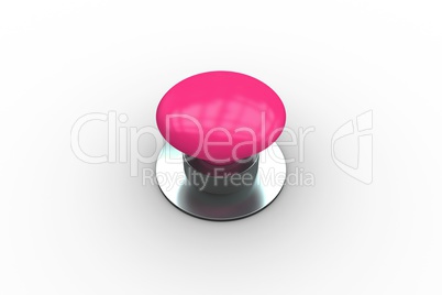 Digitally generated shiny pink push button