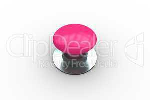 Digitally generated shiny pink push button