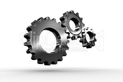 Metal cog and wheel connecting