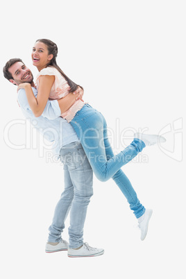 Attractive young couple hugging each other