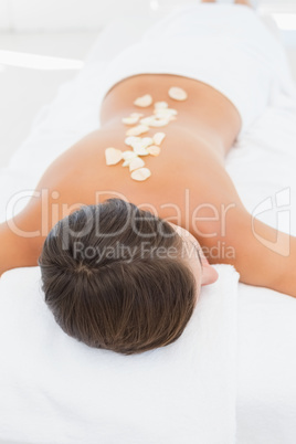 Beautiful woman receiving a spa treatment