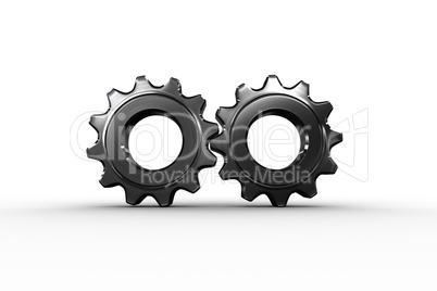 Metal cog and wheel connecting