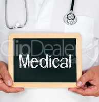 Medical Doctor with chalkboard