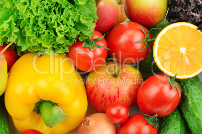 fruits and vegetables background