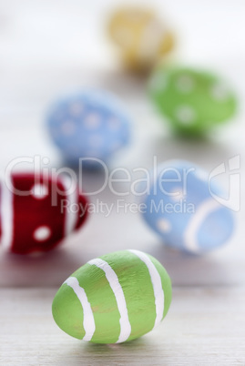 Close Up Of Many Colorful Easter Eggs