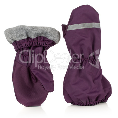 Children's autumn-winter mittens