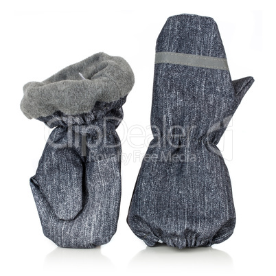 Children's autumn-winter mittens