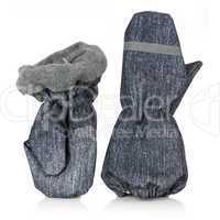 Children's autumn-winter mittens