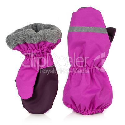 Children's autumn-winter mittens