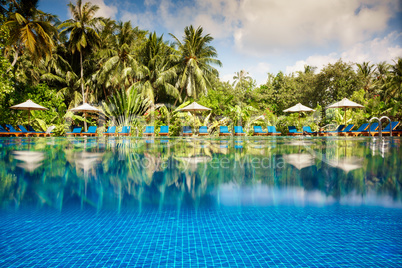 Tropical swimming pool