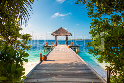 Maldives, a place on the beach for weddings.