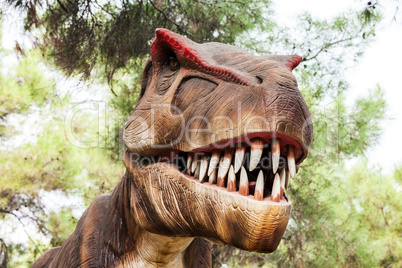 Tyrannosaurus showing his toothy mouth