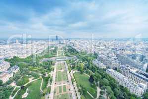 Beautiful Paris skyline