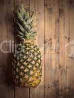 pineapple on a wooden table