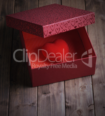 Heart in a gift box