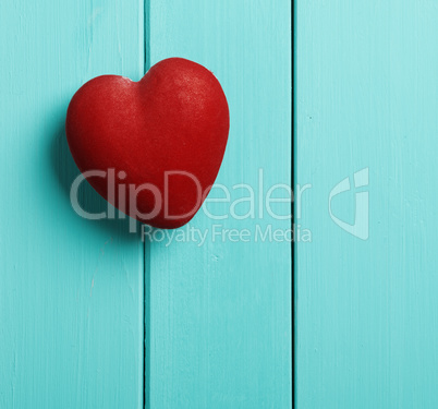 heart on a blue background