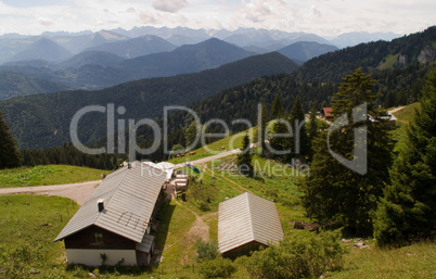 Hütte in den Alpen