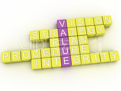 3d image Value issues concept word cloud background