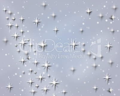 snowflakes and stars for holiday