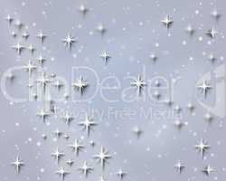 snowflakes and stars for holiday