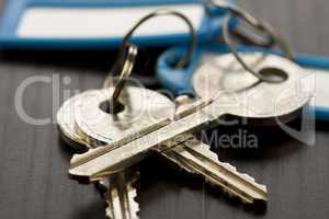 Macro Shot of Keys on Top of the Table