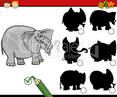 education shadows game cartoon