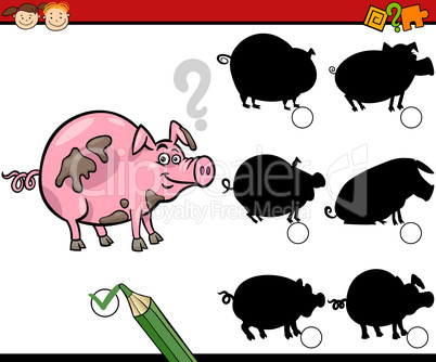 education shadows game cartoon