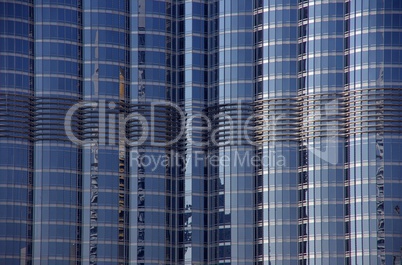 Burj Khalifa Dubai Fassade im Detail