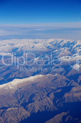 Luftaufnahme Berge und Gebirgslandschaft im Irak Pamirgebirge