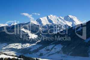 Mountain landscape in Austrian Alps