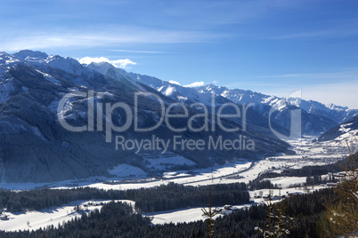 Mountain landscape in Austrian Alps