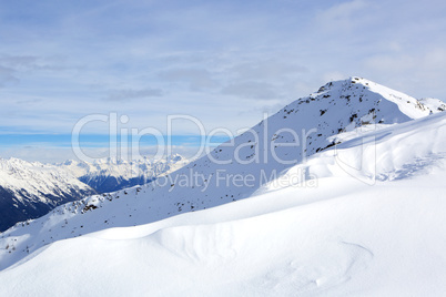 Mountain landscape in the Austrian Alps