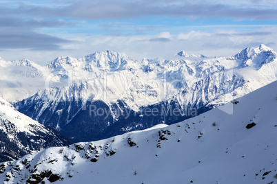 Mountain landscape in the Austrian Alps