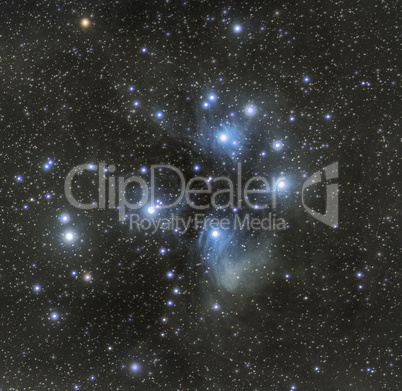 Pleiaden - M45 Nebula, Nebel
